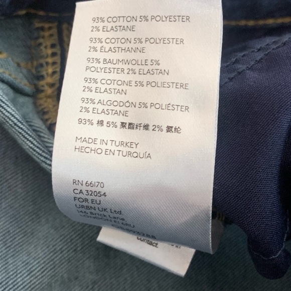 NWT Free People Raw High Rise Fray Hem Jeggings In Deep Indigo Blue - Picture 9 of 9